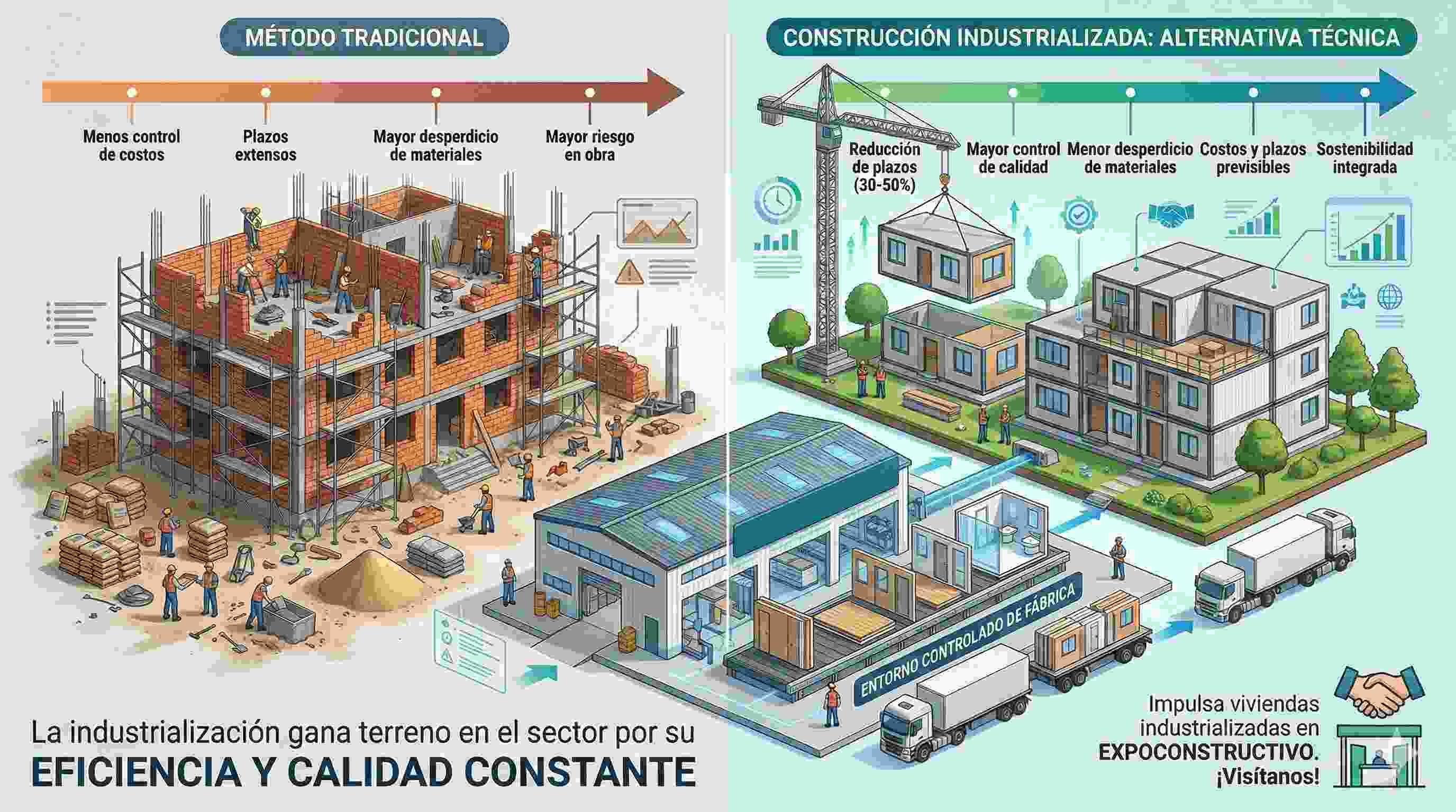 Construcción industrializada: la alternativa técnica que acelera la vivienda en el Perú