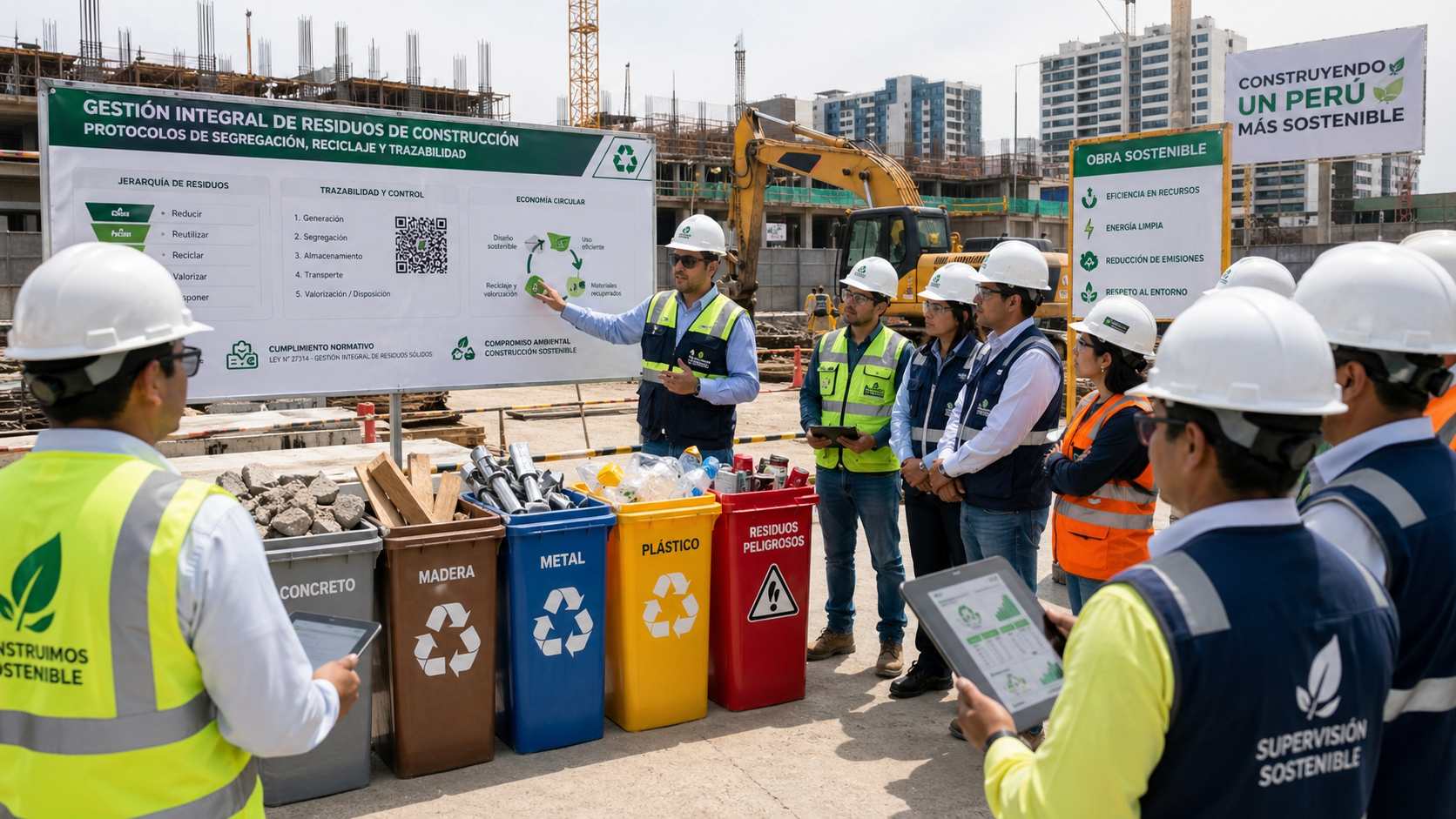 Educación técnica para manejo seguro de residuos de construcción: una necesidad urgente para obras sostenibles