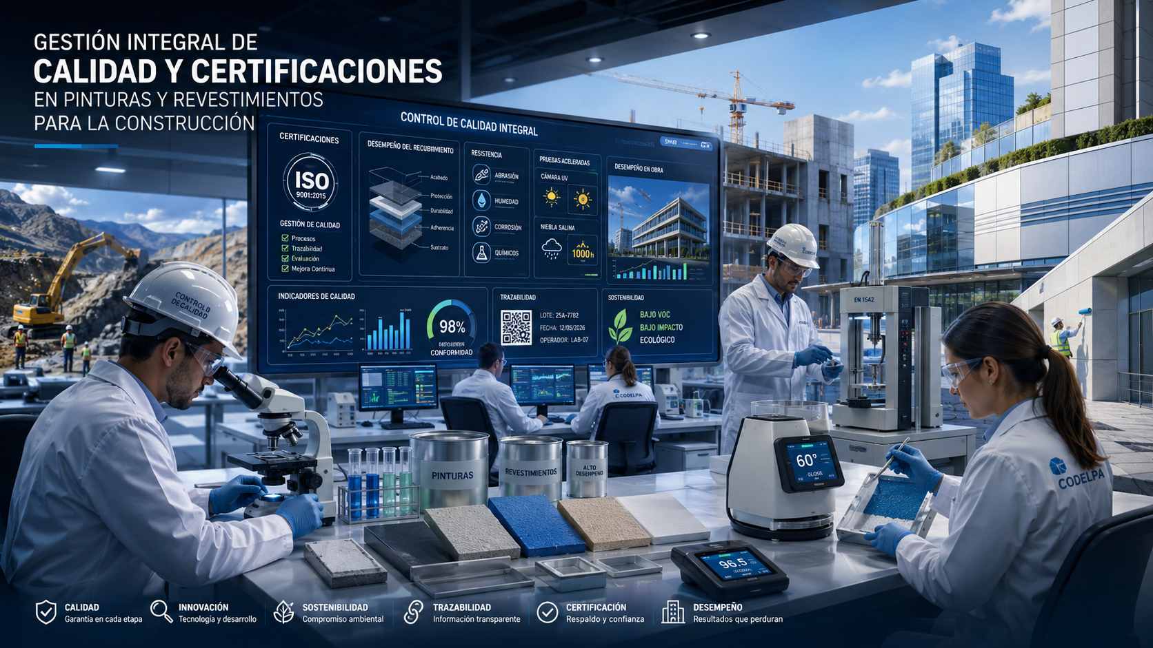Gestión integral de calidad y certificaciones: el factor clave para garantizar el desempeño de pinturas y revestimientos