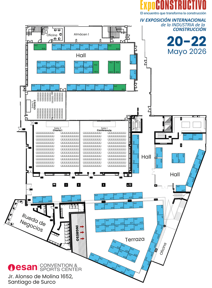 Plano Ferial EXPOCONSTRUCTIVO 2026