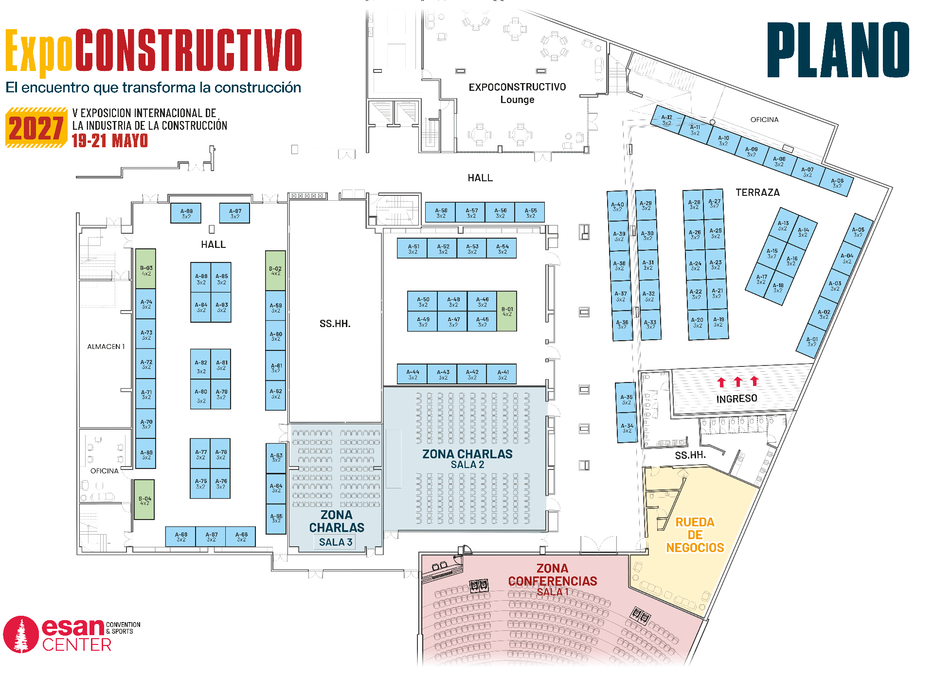 Plano del Evento ExpoCONSTRUCTIVO 2027